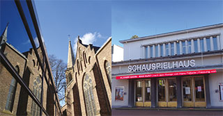 Kirche und Theater Bad Godesberg Innenstadt